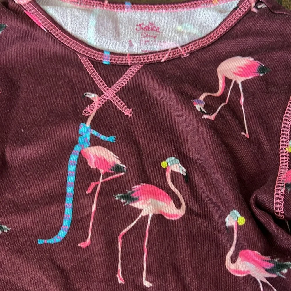 Justice size small 7/8 pajamas set